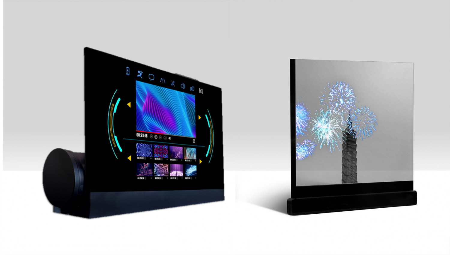 可卷式、折迭性、高透明